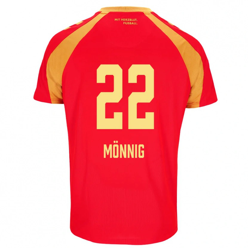 Danxen Damen Marlon Mönnig #22 Rot Orange Schwarz Auswärtstrikot Trikot 2026/27 T-Shirt Schweiz