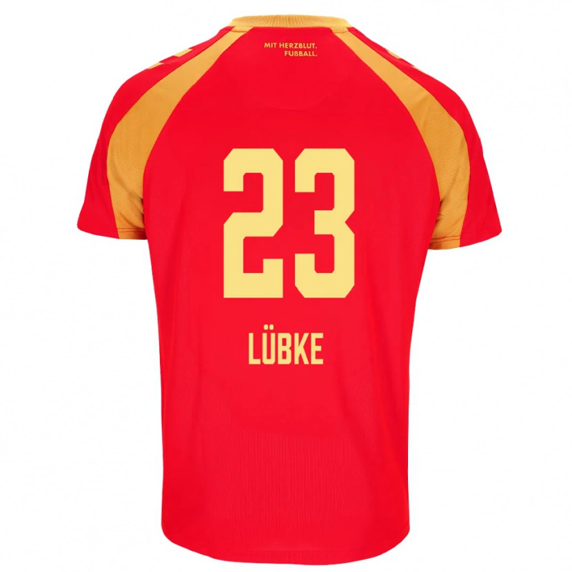 Danxen Damen Jesper Lübke #23 Rot Orange Schwarz Auswärtstrikot Trikot 2026/27 T-Shirt Schweiz