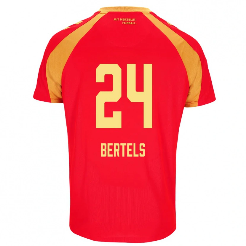 Danxen Damen Felix Bertels #24 Rot Orange Schwarz Auswärtstrikot Trikot 2026/27 T-Shirt Schweiz