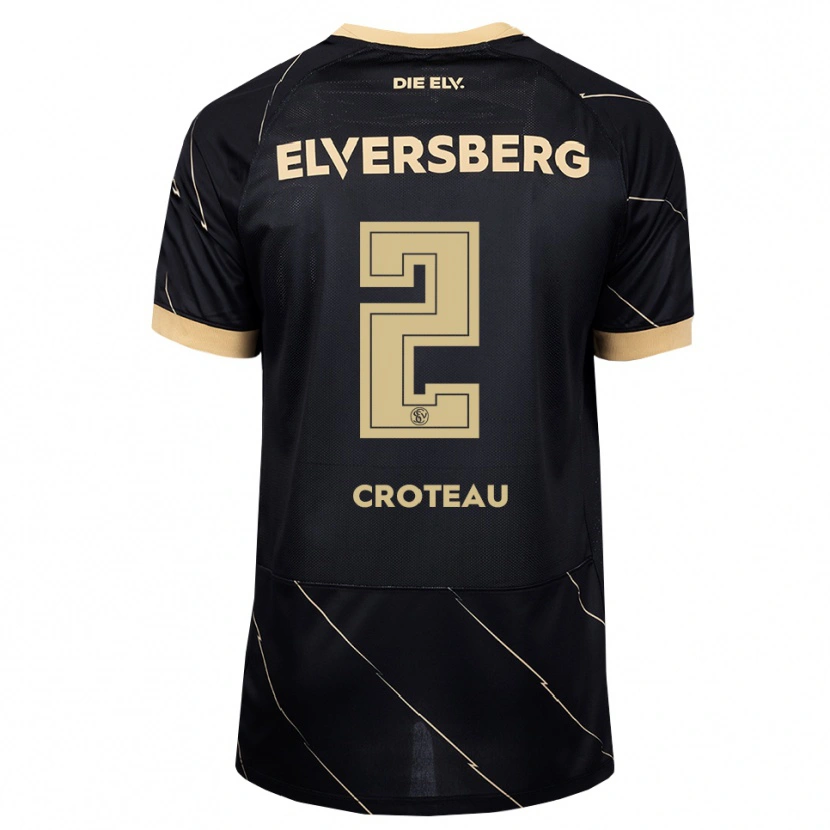Danxen Damen Jenna Croteau #2 Schwarz Braun Auswärtstrikot Trikot 2026/27 T-Shirt Schweiz