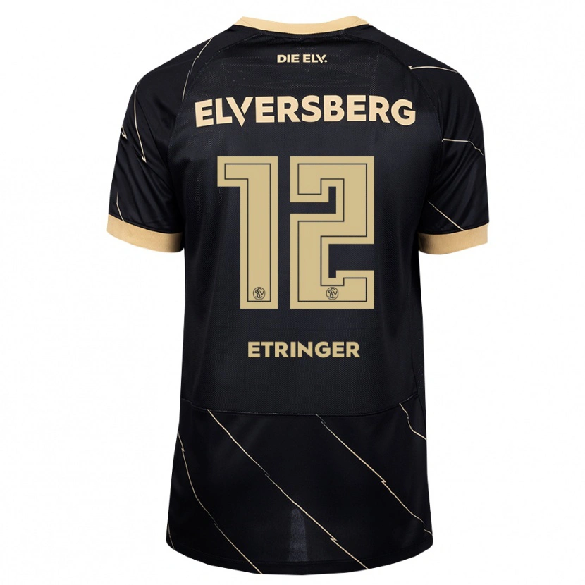 Danxen Damen Elias Etringer #12 Schwarz Braun Auswärtstrikot Trikot 2026/27 T-Shirt Schweiz