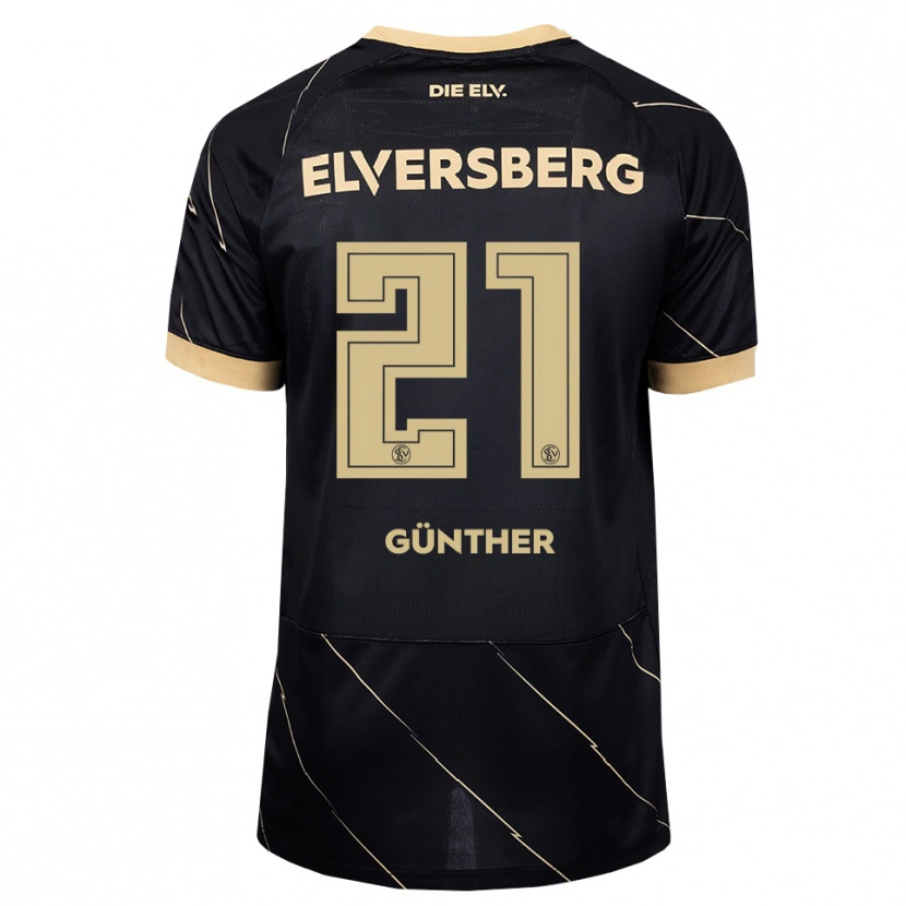 Danxen Damen Lasse Günther #21 Schwarz Braun Auswärtstrikot Trikot 2026/27 T-Shirt Schweiz