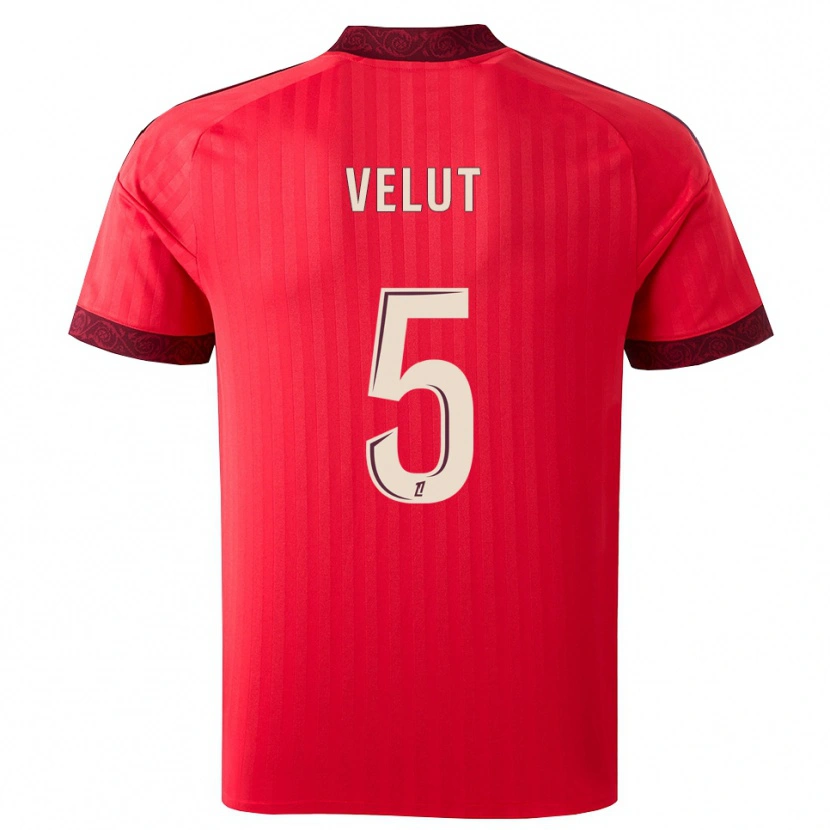 Danxen Damen Nolan Velut #5 Burgund Rot Weiß Auswärtstrikot Trikot 2026/27 T-Shirt Schweiz