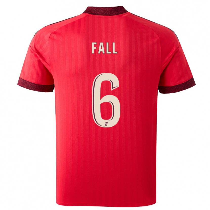 Danxen Damen Fallou Fall #6 Burgund Rot Weiß Auswärtstrikot Trikot 2026/27 T-Shirt Schweiz