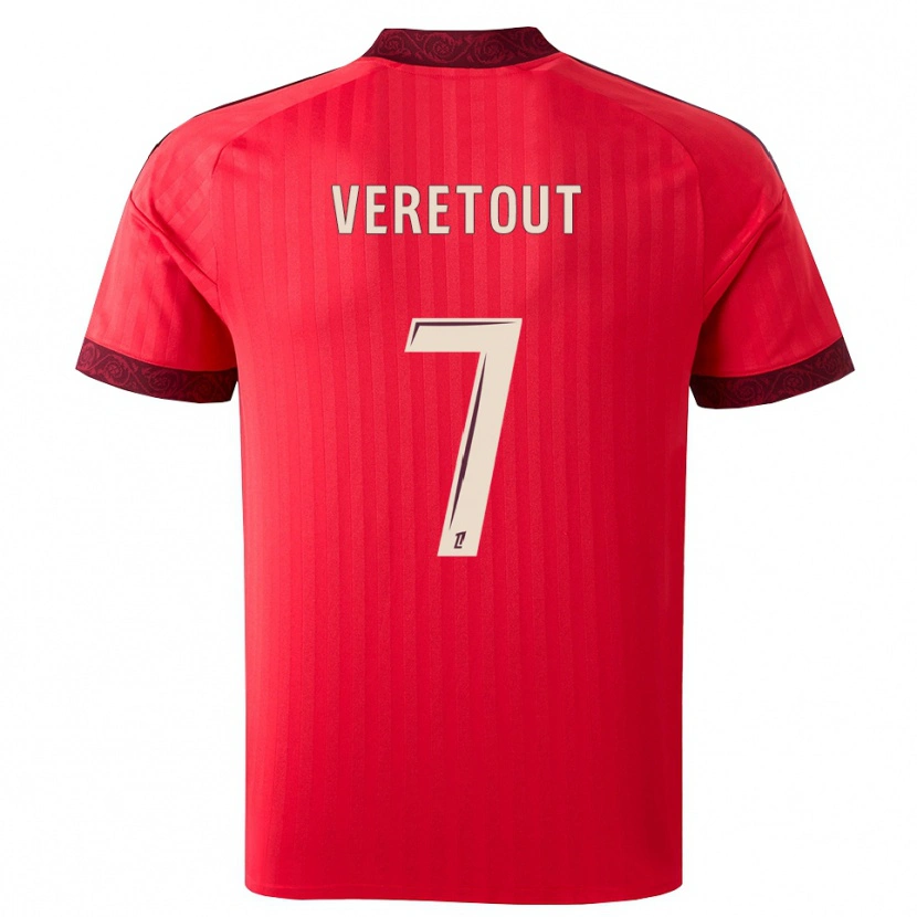 Danxen Damen Jordan Veretout #7 Burgund Rot Weiß Auswärtstrikot Trikot 2026/27 T-Shirt Schweiz