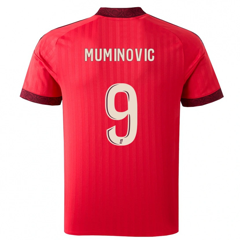 Danxen Damen Ajdin Muminovic #9 Burgund Rot Weiß Auswärtstrikot Trikot 2026/27 T-Shirt Schweiz
