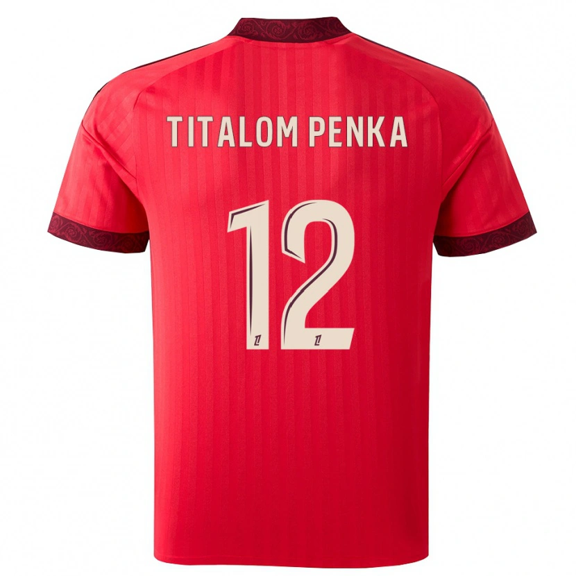Danxen Damen Edwin Titalom Penka #12 Burgund Rot Weiß Auswärtstrikot Trikot 2026/27 T-Shirt Schweiz