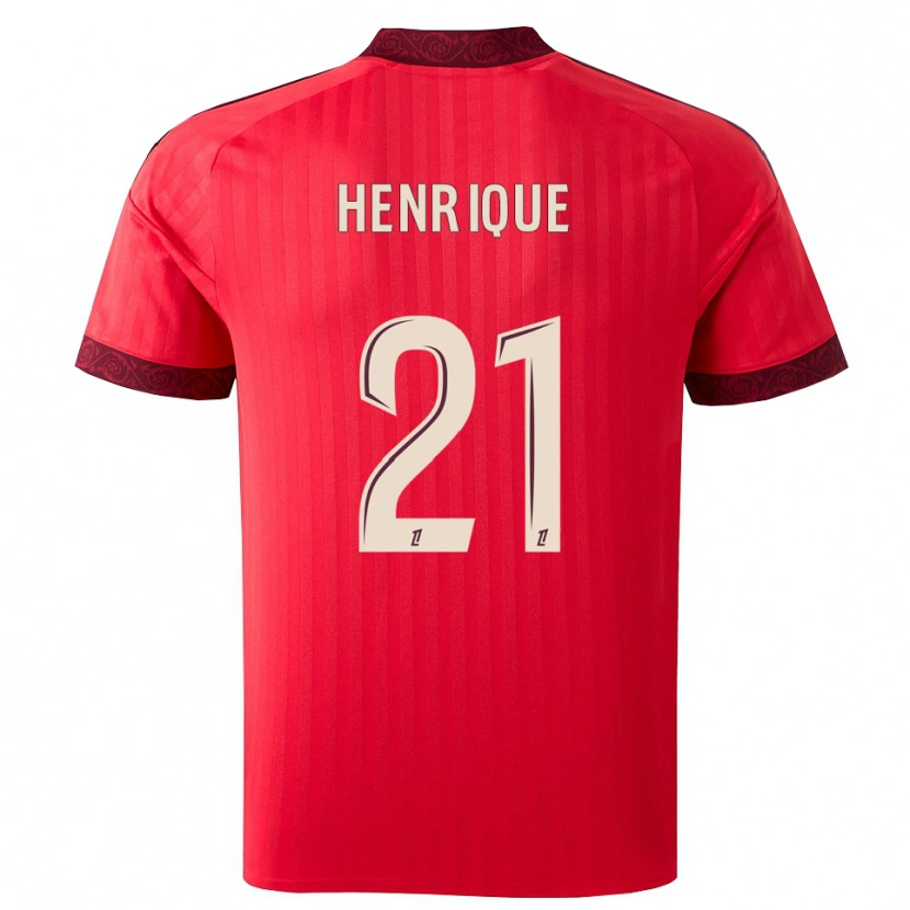 Danxen Damen Henrique #21 Burgund Rot Weiß Auswärtstrikot Trikot 2026/27 T-Shirt Schweiz