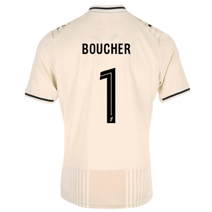 Danxen Damen Zacharie Boucher #1 Altgold Schwarz Antikweiß Auswärtstrikot Trikot 2026/27 T-Shirt Schweiz