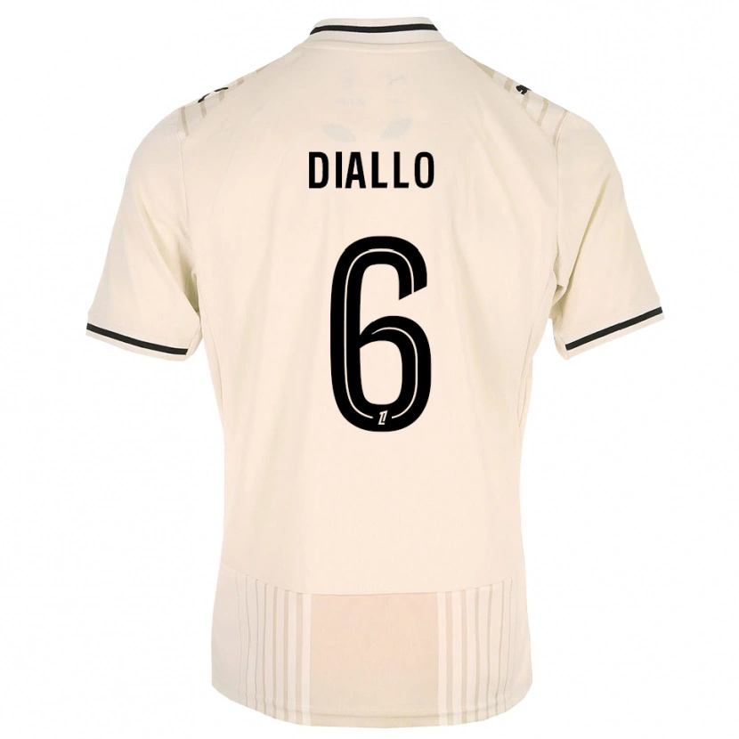 Danxen Damen Amadou Diallo #6 Altgold Schwarz Antikweiß Auswärtstrikot Trikot 2026/27 T-Shirt Schweiz