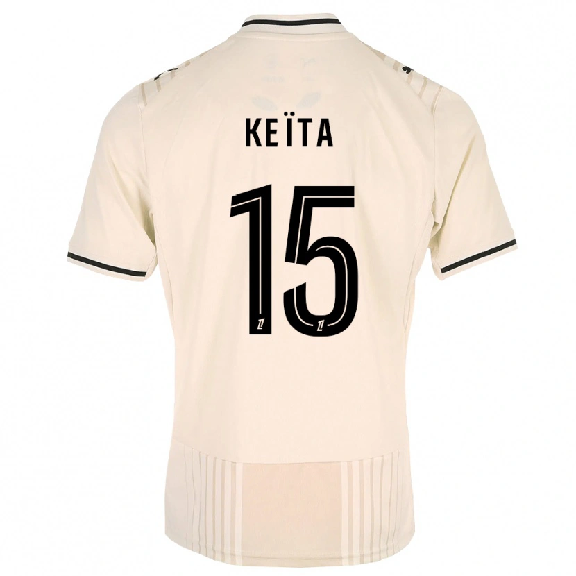 Danxen Damen Modibo Keïta #15 Altgold Schwarz Antikweiß Auswärtstrikot Trikot 2026/27 T-Shirt Schweiz