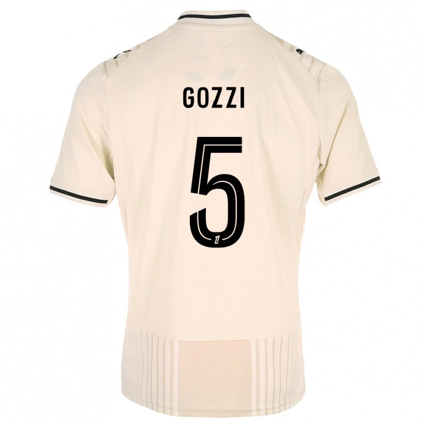 Danxen Damen Paolo Gozzi #5 Altgold Schwarz Antikweiß Auswärtstrikot Trikot 2026/27 T-Shirt Schweiz