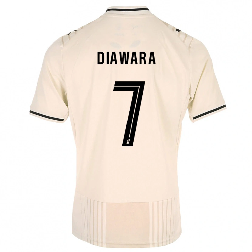 Danxen Damen Kandet Diawara #7 Altgold Schwarz Antikweiß Auswärtstrikot Trikot 2026/27 T-Shirt Schweiz