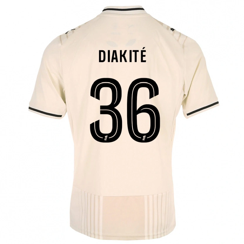 Danxen Damen Amadou Diakité #36 Altgold Schwarz Antikweiß Auswärtstrikot Trikot 2026/27 T-Shirt Schweiz