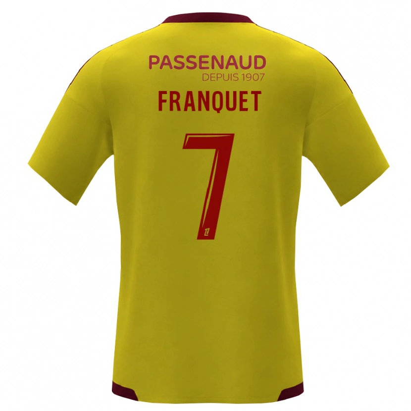 Danxen Damen Tayson Franquet #7 Gelb Rot Grün Auswärtstrikot Trikot 2026/27 T-Shirt Schweiz