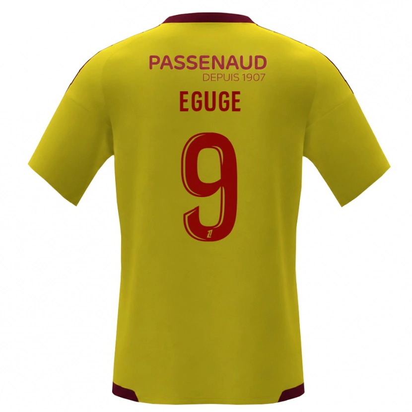 Danxen Damen Benny Eguge #9 Gelb Rot Grün Auswärtstrikot Trikot 2026/27 T-Shirt Schweiz