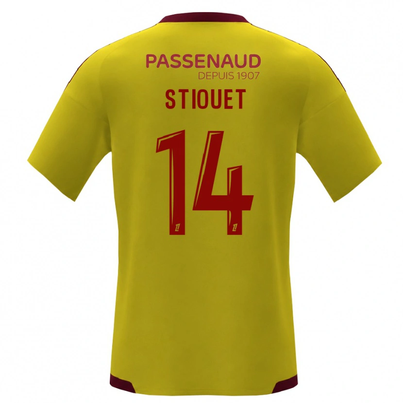 Danxen Damen Ayoub Stiouet #14 Gelb Rot Grün Auswärtstrikot Trikot 2026/27 T-Shirt Schweiz