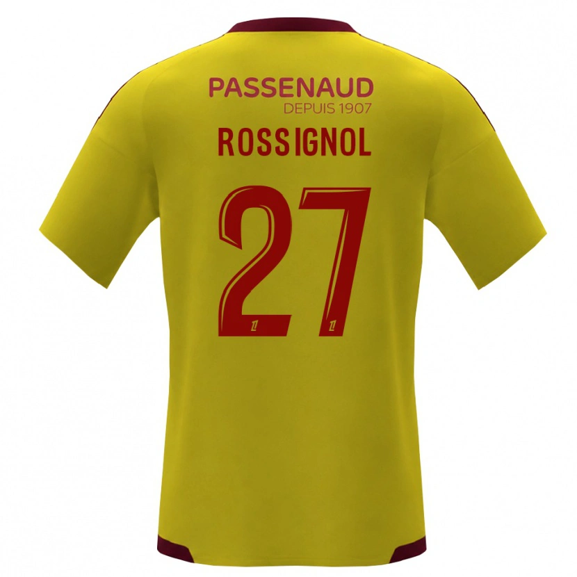 Danxen Damen Martin Rossignol #27 Gelb Rot Grün Auswärtstrikot Trikot 2026/27 T-Shirt Schweiz
