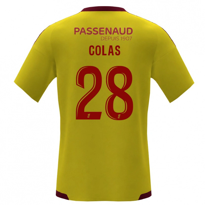 Danxen Damen Erwan Colas #28 Gelb Rot Grün Auswärtstrikot Trikot 2026/27 T-Shirt Schweiz