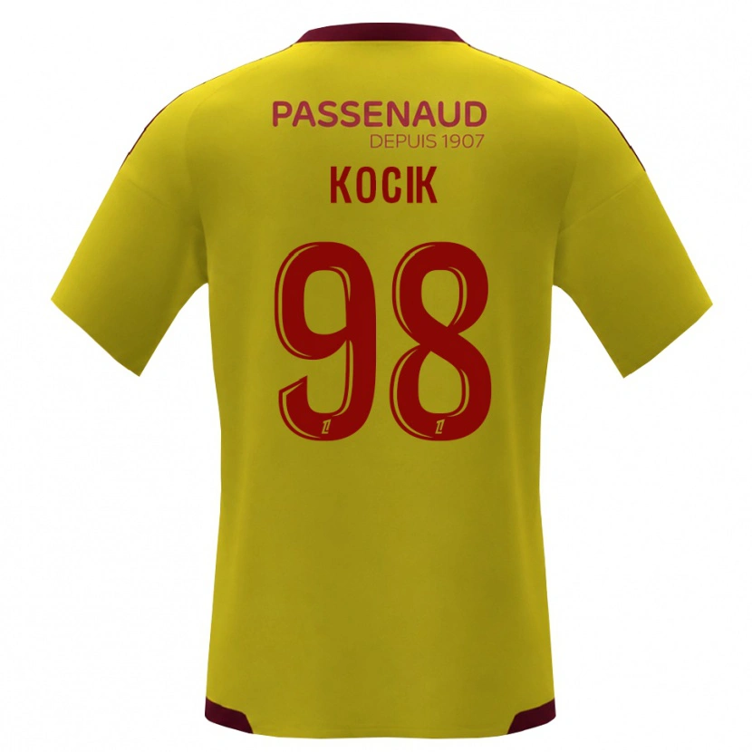 Danxen Damen Nicolas Kocik #98 Gelb Rot Grün Auswärtstrikot Trikot 2026/27 T-Shirt Schweiz