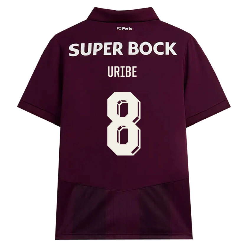 Danxen Damen Mateus Uribe #8 Burgund Weiß Auswärtstrikot Trikot 2026/27 T-Shirt Schweiz