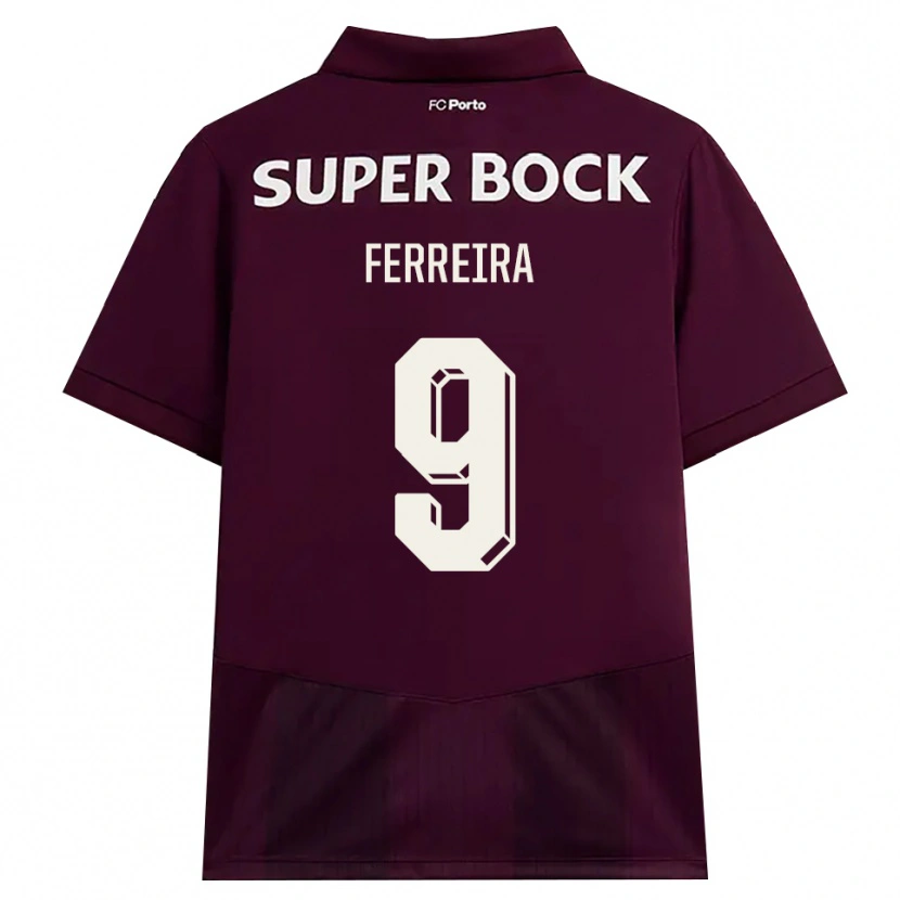 Danxen Damen Cristina Ferreira #9 Burgund Weiß Auswärtstrikot Trikot 2026/27 T-Shirt Schweiz
