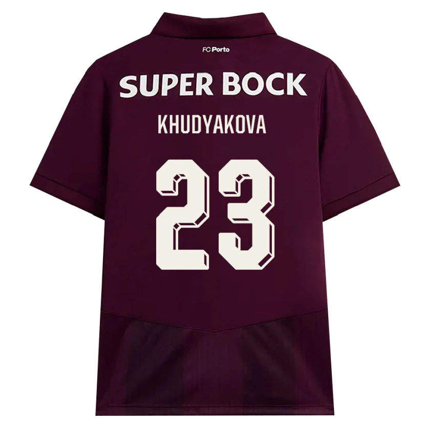 Danxen Damen Verónica Khudyakova #23 Burgund Weiß Auswärtstrikot Trikot 2026/27 T-Shirt Schweiz