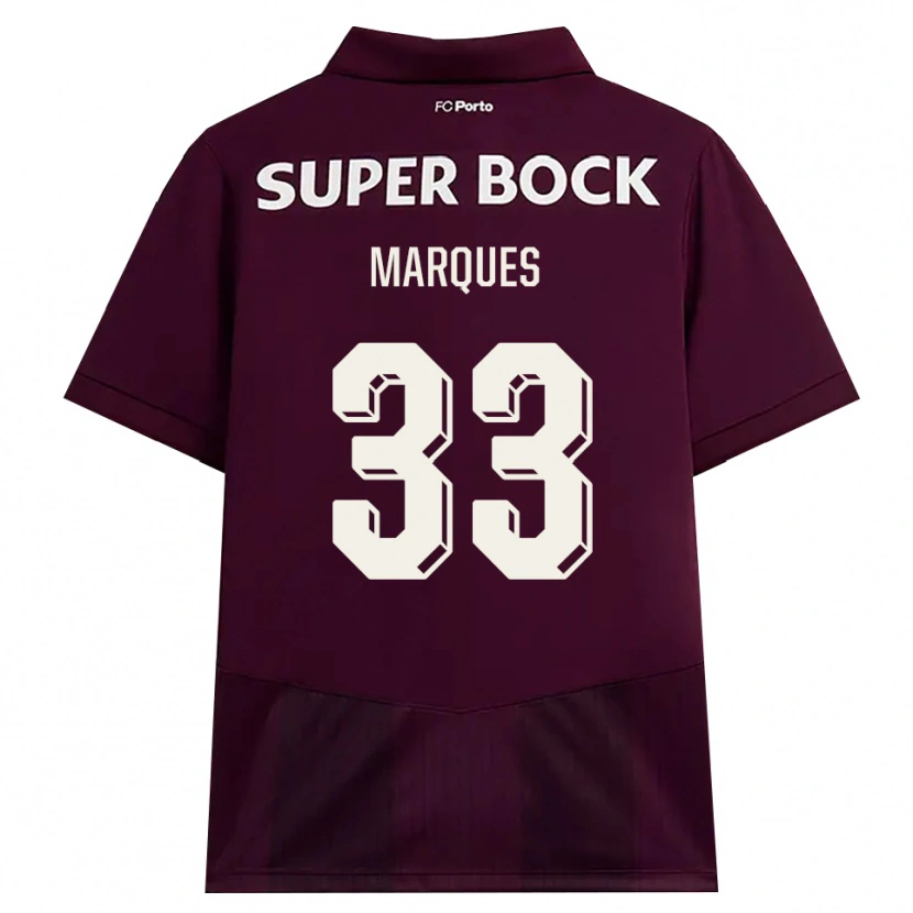Danxen Damen Bárbara Marques #33 Burgund Weiß Auswärtstrikot Trikot 2026/27 T-Shirt Schweiz