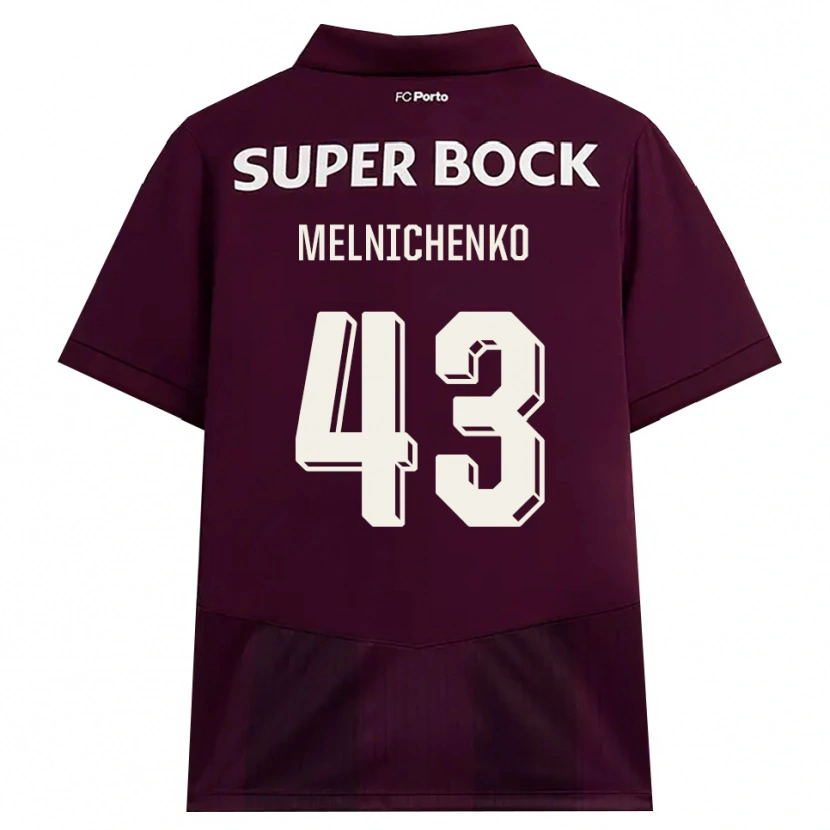 Danxen Damen Trofim Melnichenko #43 Burgund Weiß Auswärtstrikot Trikot 2026/27 T-Shirt Schweiz