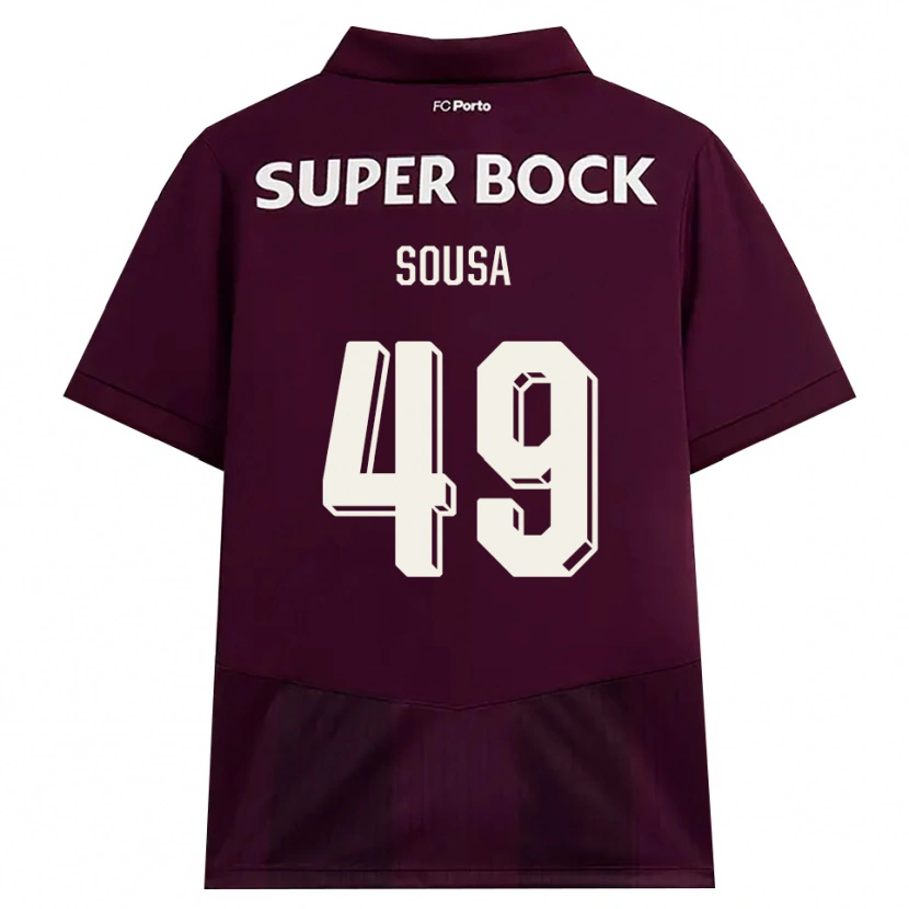 Danxen Damen Gonçalo Sousa #49 Burgund Weiß Auswärtstrikot Trikot 2026/27 T-Shirt Schweiz