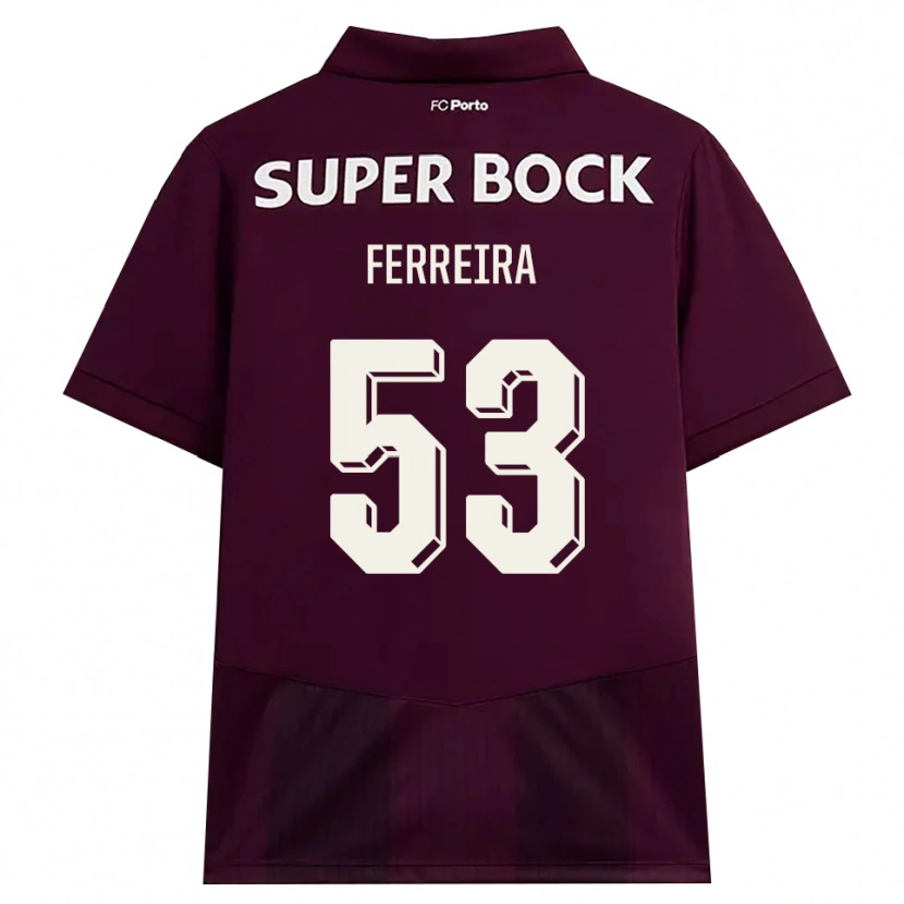 Danxen Damen Eduardo Ferreira #53 Burgund Weiß Auswärtstrikot Trikot 2026/27 T-Shirt Schweiz