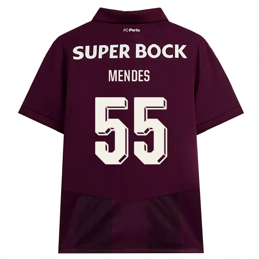 Danxen Damen Joao Mendes #55 Burgund Weiß Auswärtstrikot Trikot 2026/27 T-Shirt Schweiz