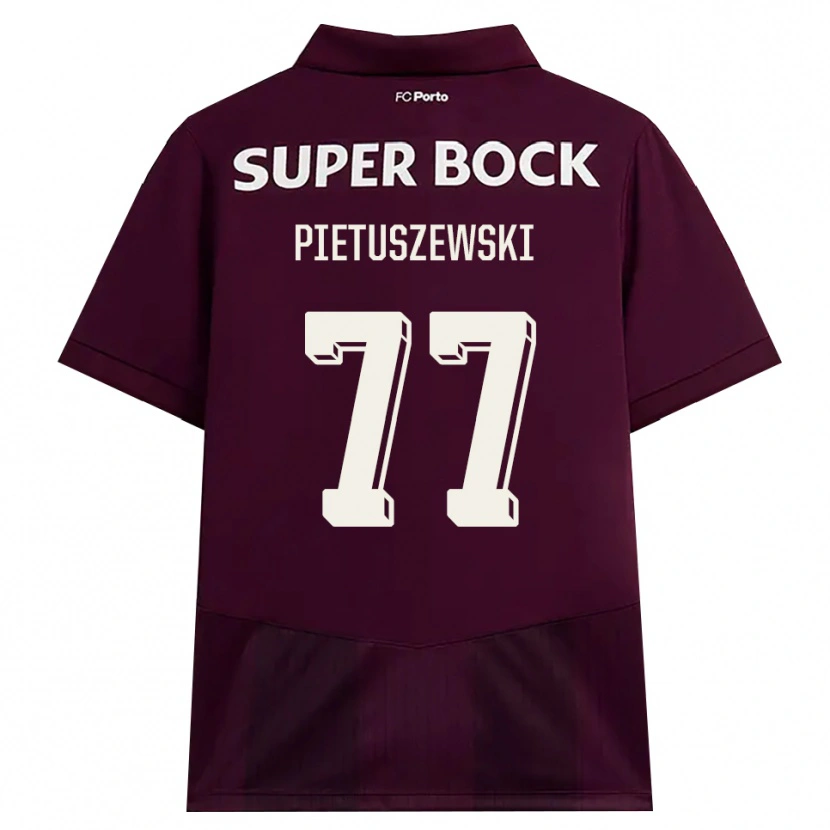 Danxen Damen Oskar Pietuszewski #77 Burgund Weiß Auswärtstrikot Trikot 2026/27 T-Shirt Schweiz
