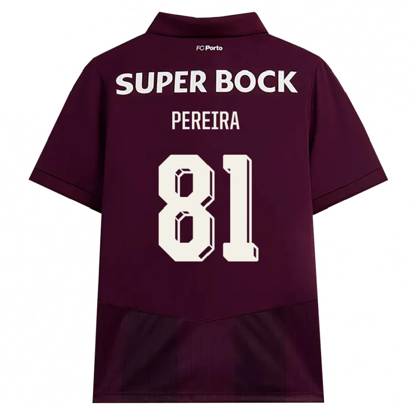 Danxen Damen Martim Pereira #81 Burgund Weiß Auswärtstrikot Trikot 2026/27 T-Shirt Schweiz