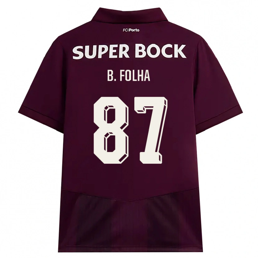 Danxen Damen Bernardo Folha #87 Burgund Weiß Auswärtstrikot Trikot 2026/27 T-Shirt Schweiz