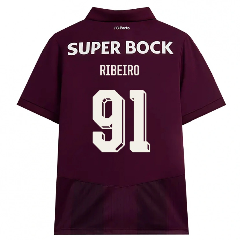 Danxen Damen Gonçalo Ribeiro #91 Burgund Weiß Auswärtstrikot Trikot 2026/27 T-Shirt Schweiz