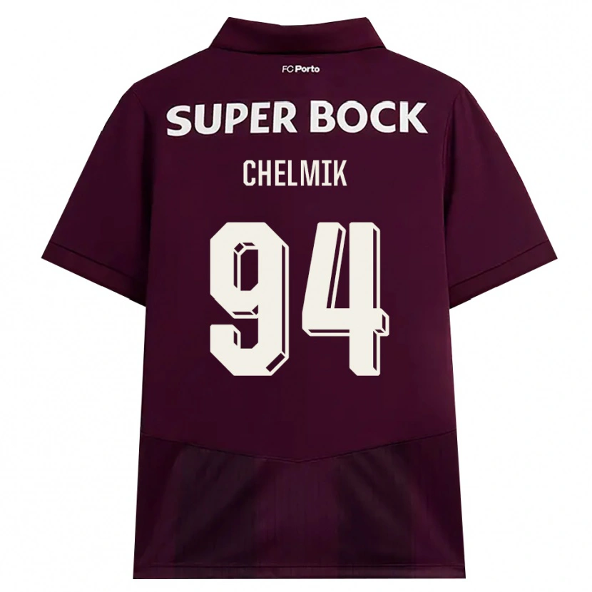 Danxen Damen Martim Chelmik Santos Antunes #94 Burgund Weiß Auswärtstrikot Trikot 2026/27 T-Shirt Schweiz