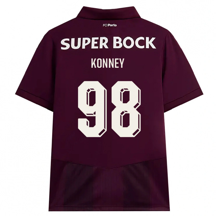 Danxen Damen Dennis Konney #98 Burgund Weiß Auswärtstrikot Trikot 2026/27 T-Shirt Schweiz