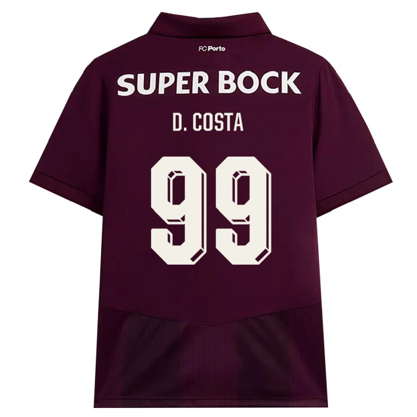 Danxen Damen Diogo Costa #99 Burgund Weiß Auswärtstrikot Trikot 2026/27 T-Shirt Schweiz