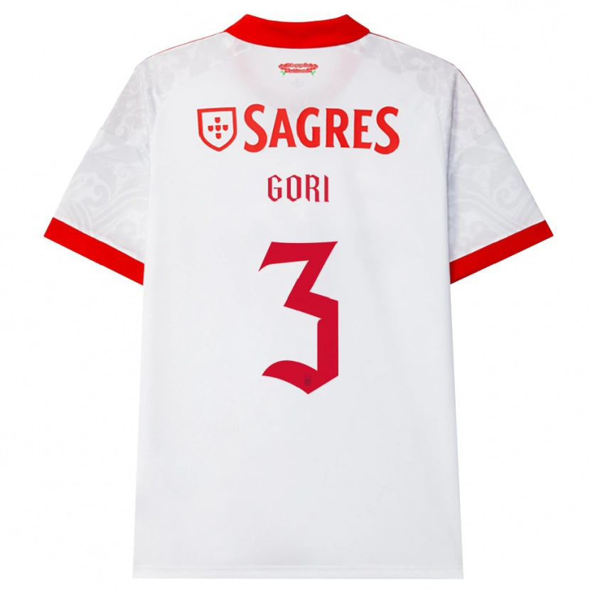 Danxen Damen Leonardo Gori #3 Weiß Rot Gelb Auswärtstrikot Trikot 2026/27 T-Shirt Schweiz