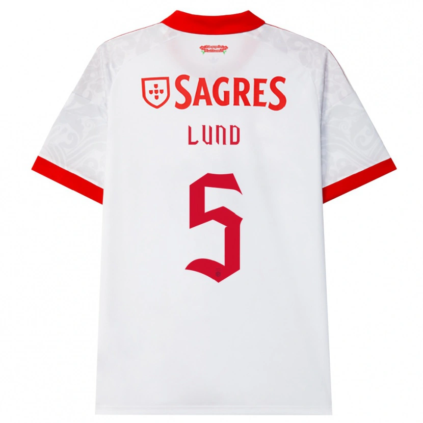 Danxen Damen Marit Lund #5 Weiß Rot Gelb Auswärtstrikot Trikot 2026/27 T-Shirt Schweiz