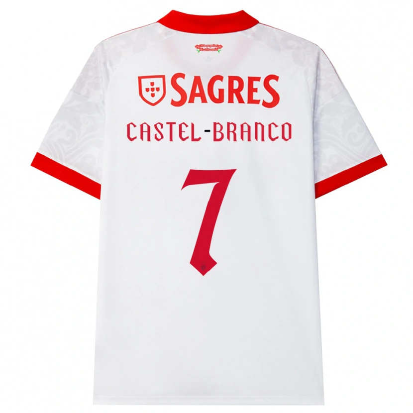 Danxen Damen Diego Castel-Branco #7 Weiß Rot Gelb Auswärtstrikot Trikot 2026/27 T-Shirt Schweiz
