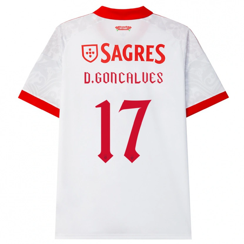 Danxen Damen Diogo Goncalves #17 Weiß Rot Gelb Auswärtstrikot Trikot 2026/27 T-Shirt Schweiz