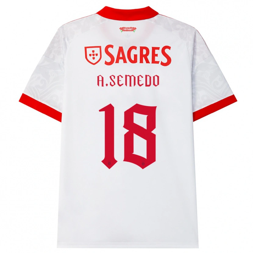 Danxen Damen Andreson Semedo #18 Weiß Rot Gelb Auswärtstrikot Trikot 2026/27 T-Shirt Schweiz
