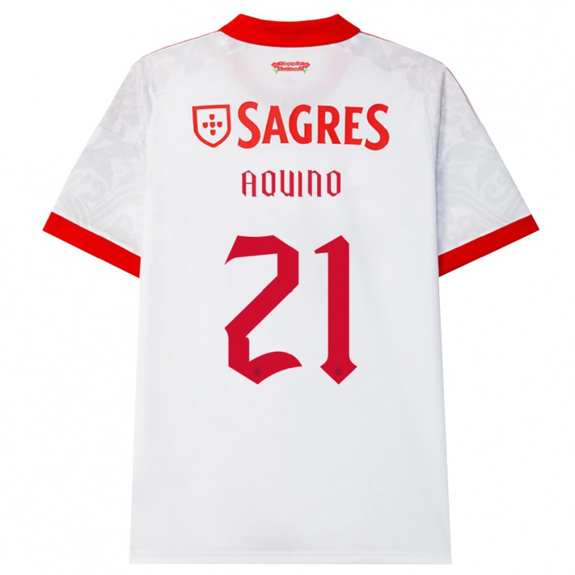 Danxen Damen Jesus Aquino #21 Weiß Rot Gelb Auswärtstrikot Trikot 2026/27 T-Shirt Schweiz