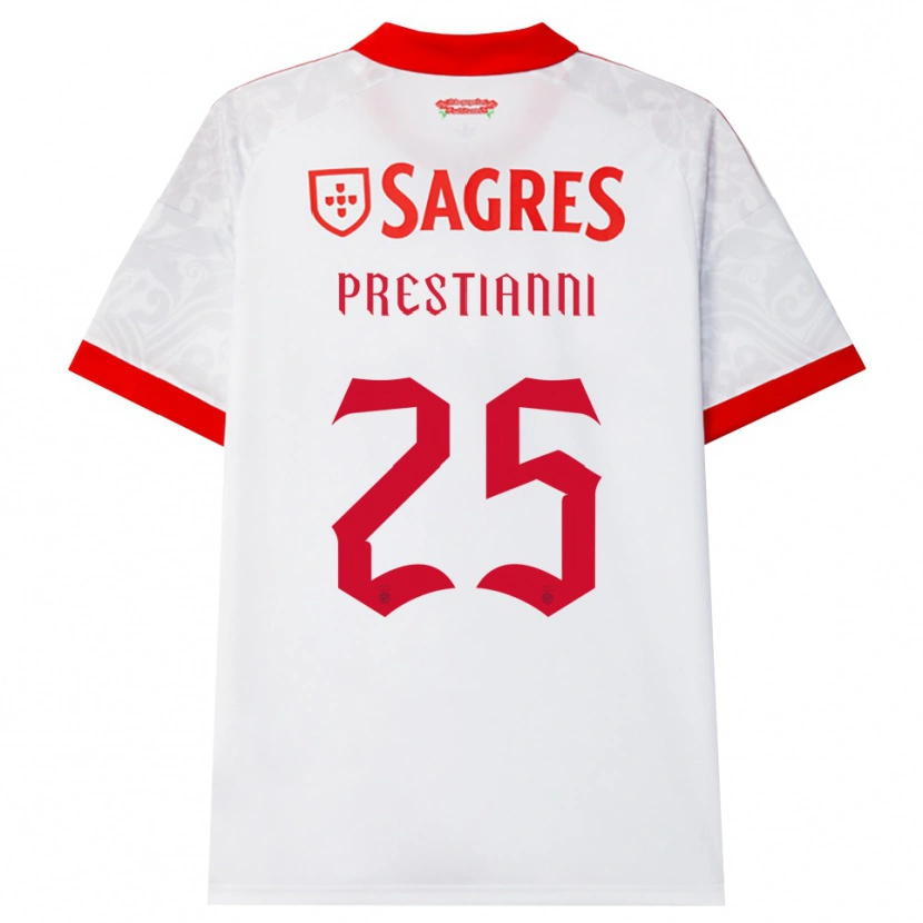 Danxen Damen Gianluca Prestianni #25 Weiß Rot Gelb Auswärtstrikot Trikot 2026/27 T-Shirt Schweiz
