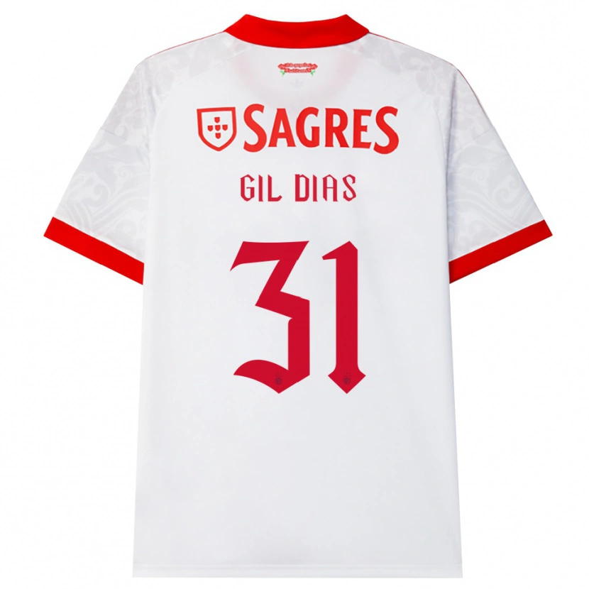 Danxen Damen Gil Dias #31 Weiß Rot Gelb Auswärtstrikot Trikot 2026/27 T-Shirt Schweiz