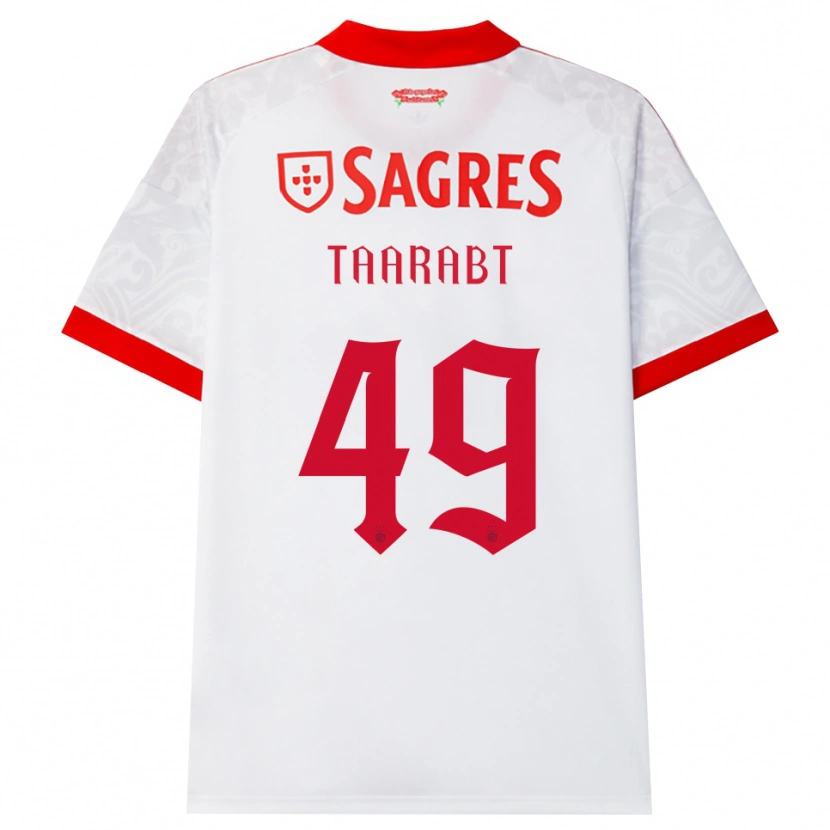 Danxen Damen Adel Taarabt #49 Weiß Rot Gelb Auswärtstrikot Trikot 2026/27 T-Shirt Schweiz