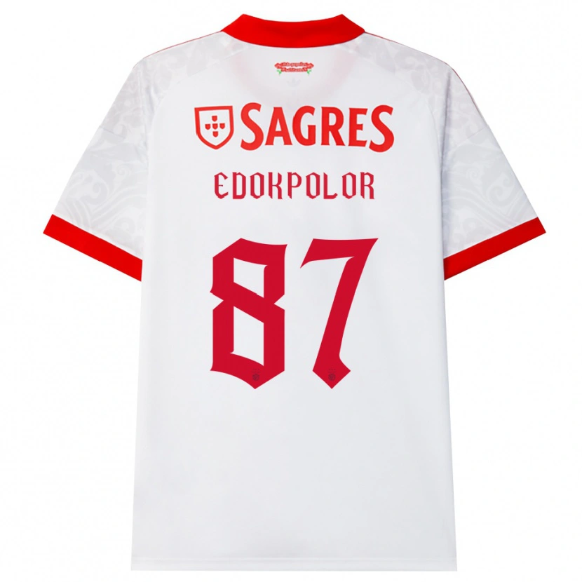 Danxen Damen Peter Edokpolor #87 Weiß Rot Gelb Auswärtstrikot Trikot 2026/27 T-Shirt Schweiz
