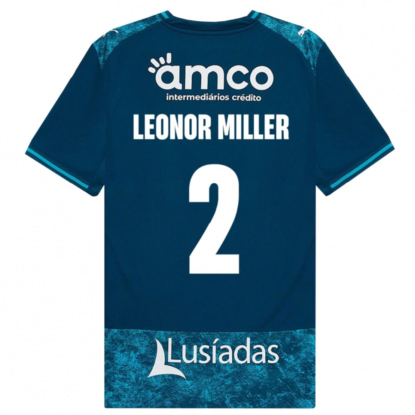 Danxen Damen Maria Leonor #2 Dunkelschiefergrau Mitteltuerkis Auswärtstrikot Trikot 2026/27 T-Shirt Schweiz